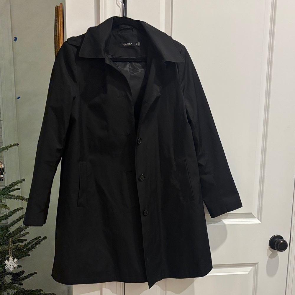 Ralph Lauren Classic Black Trench Coat